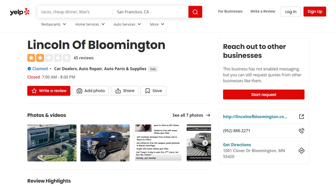 LINCOLN OF BLOOMINGTON - 45 Reviews - Car Dealers - Yelp